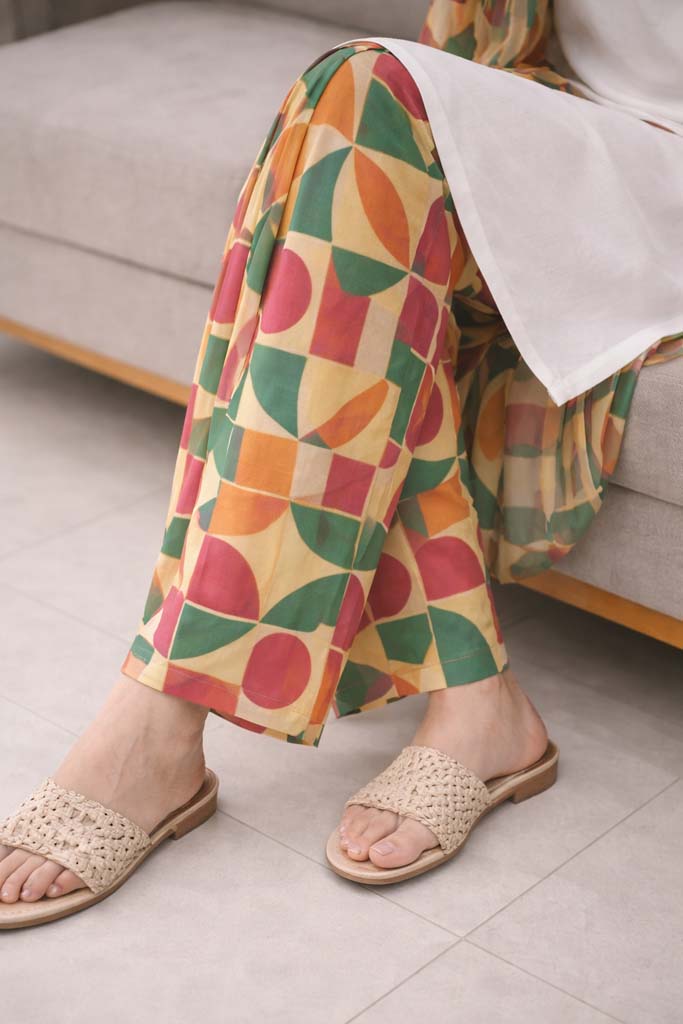 Artisan Abstract Print 3-Piece Casual Suit