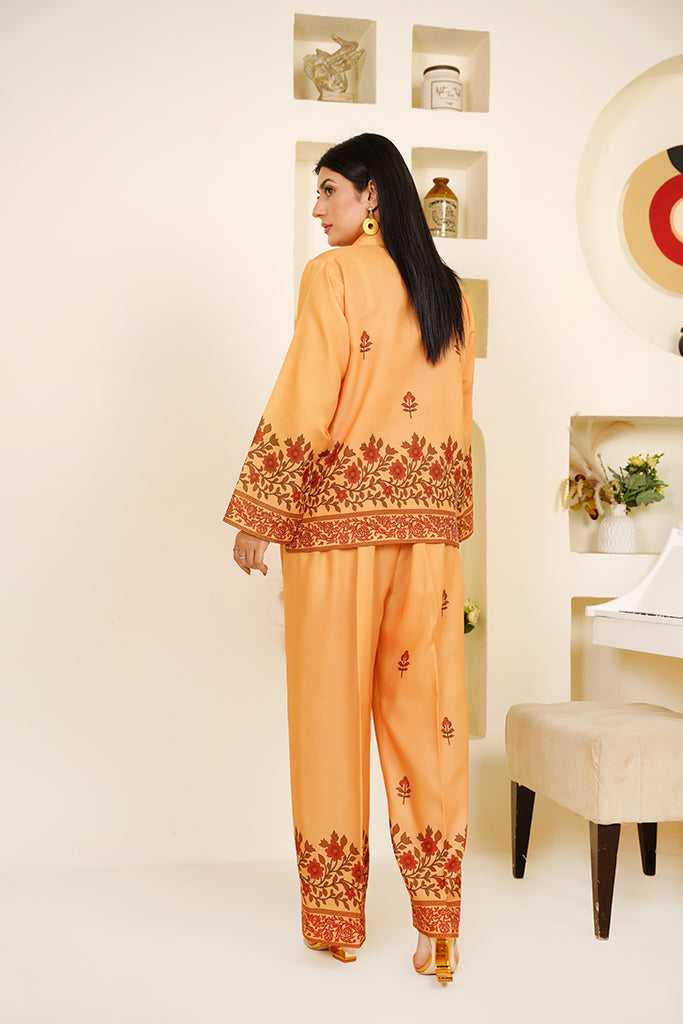 Mustard Yellow Floral Printed Co-ord Set