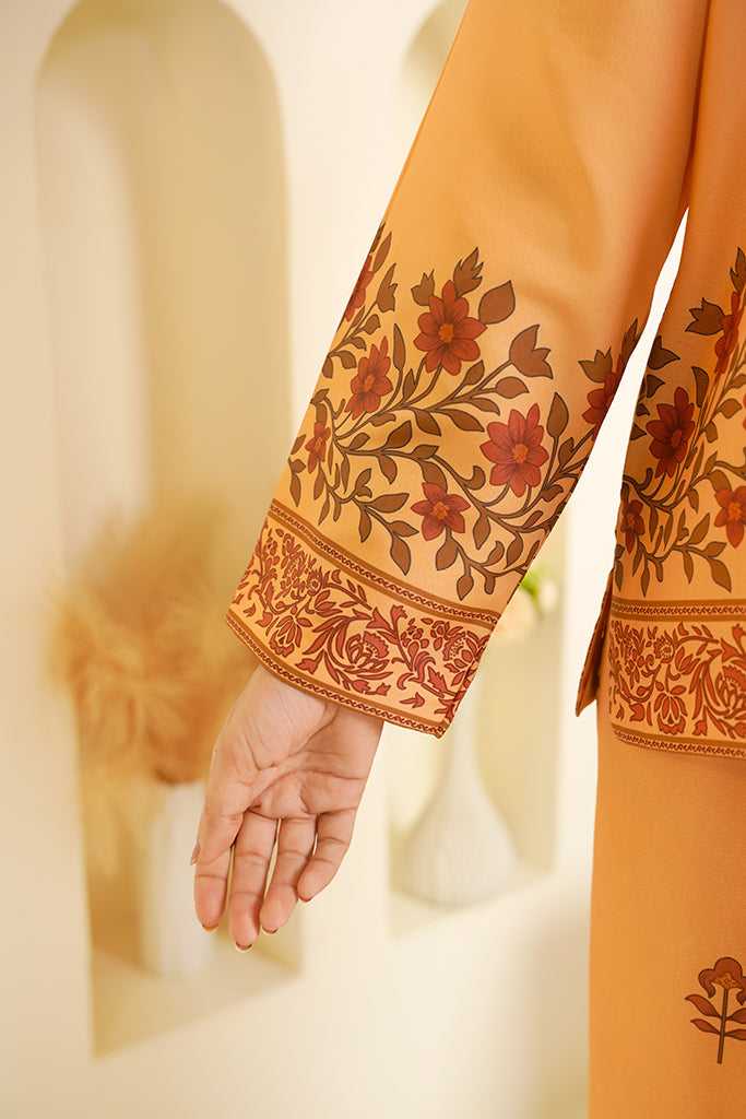 Mustard Yellow Floral Printed Co-ord Set