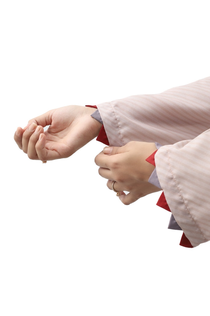 Geometric Print Palazzo Suit with Contrast-Trim Kurti